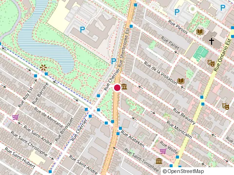 Location of Cogir at 1150 Rue Sherbrooke East, Montréal