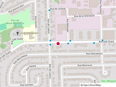 Location of Commission de la Construction du Québec at 2700 Rue Galt O, Sherbrooke