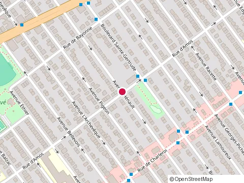 Location of Commission Scolaire de la Pointe-de-l'Ile at 4975 Rue d'Amos, Montréal-Nord