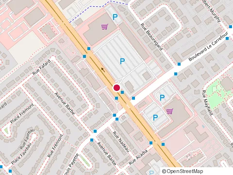 Location of Complexe Aquatique de Laval at 2205 avenue Terry-Fox, Laval