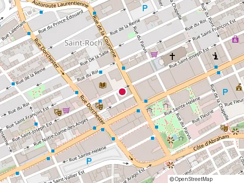 Location of Conseil de Quartier de Saint-Roch at 399 Rue Saint-Joseph Est, Québec