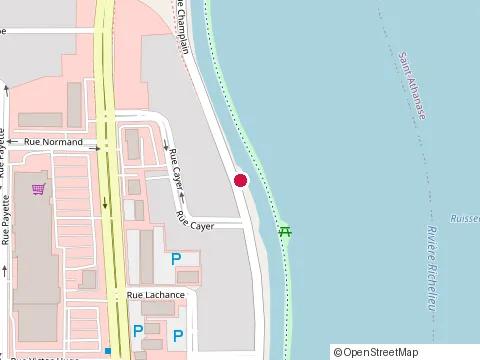 Location of École Laflamme at 975 Rue Samuel-de-Champlain, Saint-Jean-sur-Richelieu