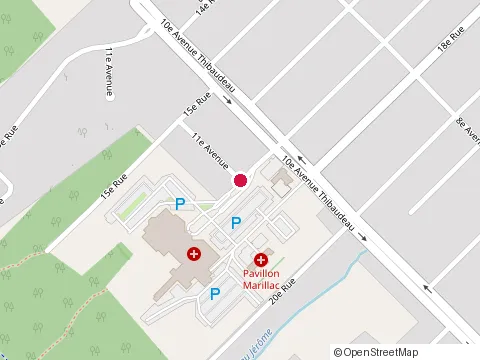 Location of Hospital Saint-Georges at 1515 17E Rue, Saint-Georges