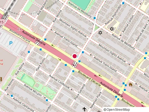 Location of le Quartz at 6500 Boulevard Décarie, Montréal