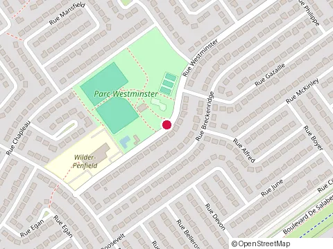 Location of Lester B Pearson School Board at 551 avenue Westminster, Dollard-Des-Ormeaux