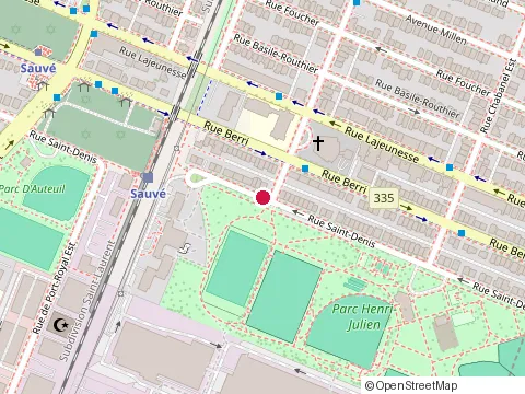 Location of Maison de Naissance Marie-Paule-Lanthier at Bloc C 9600 R. Saint-Denis, Montréal