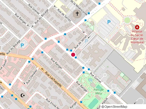 Location of Manoir Cartierville (Chsld) at 12235 Grenet St, Montréal