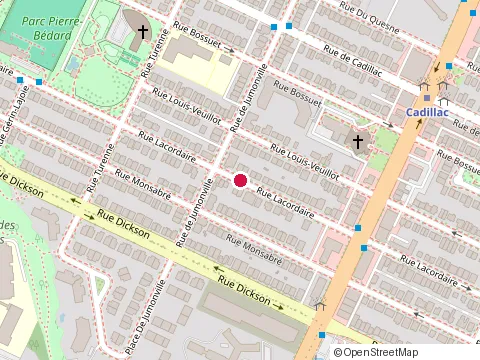 Location of Moneygram at Rue Lacordaire, Montréal