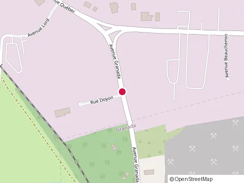 Location of Moreau at 160 Bd Industriel, Rouyn-Noranda