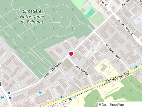 Location of Myrand Sliding Center at 2150 avenue Chapdelaine, Québec