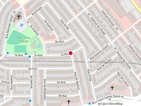 Location of Outdoor Swimming Pool at 99 Rue 7, Laval