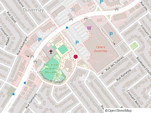 Location of Piscine Jacques-Bourdon at 55 Croissant de Callières, Laval