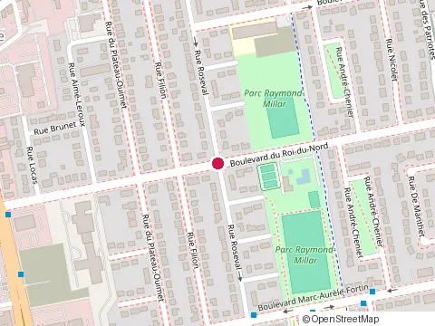 Location of Piscine Roi-du-Nord at Parc Roi-du-Nord 222 Bd du Roi-du-Nord, Laval