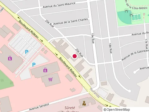 Location of Pizza Pizza at 210 boulevard Rideau, Rouyn-Noranda
