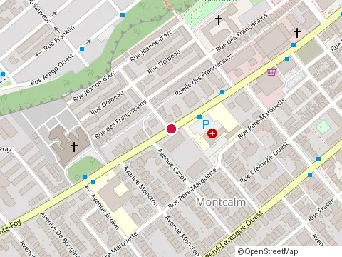 Location of Place Samuel de Champlain at 350 chemin Ste-Foy, Québec