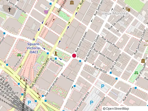 Location of Pomerleau (Montreal) - Building Construction at 500 Rue Saint-Jacques, Montréal