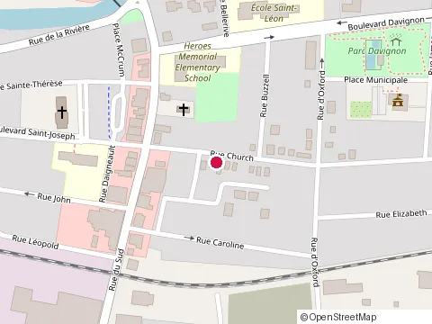 Location of Promutuel Assurance Vallée du St-Laurent at 106 Rue Church, Cowansville