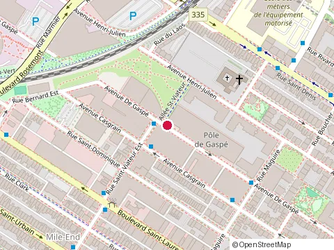 Location of Res at 5605 Avenue de Gaspé, Montréal