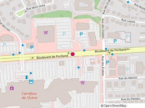 Location of Restaurant Eggsquis at 3143 boulevard de Portland, Sherbrooke