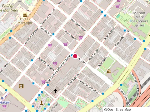 Location of The 1350 Dufort Apartments at 1350 Dufort Street, Montréal