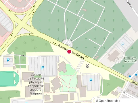 Location of Universite du Quebec A Trois at 3351 boulevard des Forges, Trois-Rivières