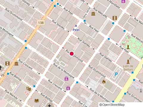 Location of Ymca du Quebec at 1435 Drummond, Montral