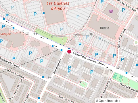 Location of 3 Brasseurs - Anjou at 7225 Bd des Galeries d'Anjou, Montréal