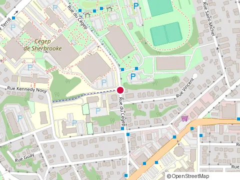 Location of Aecs Association Étudiante du Cégep de Sherbrooke at 475 Rue du Cégep, Sherbrooke