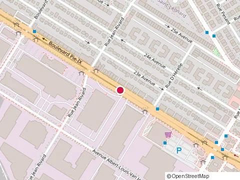 Location of Belron Canada at 8288 boulevard Pie-Ix, Montréal