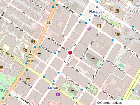 Location of Cdi College at 416 boulevard de Maisonneuve O, Montréal