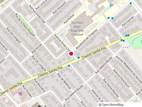 Location of Cégep Garneau at 1647 Boulevard de l'Entente, Québec