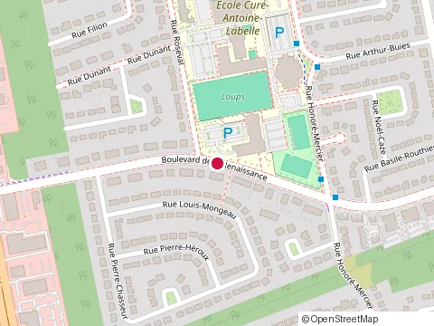 Location of Centre Paul-Emile-Dufresne at 2525 boulevard de la Renaissance, Laval