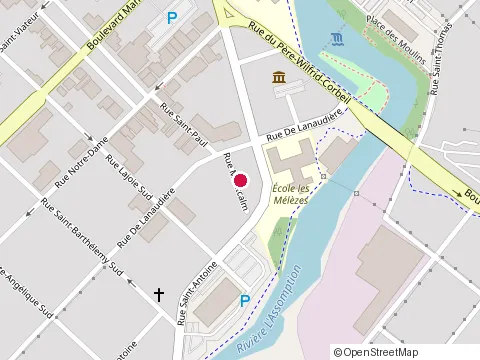 Location of Csn Construction at 190 Rue Montcalm, Joliette