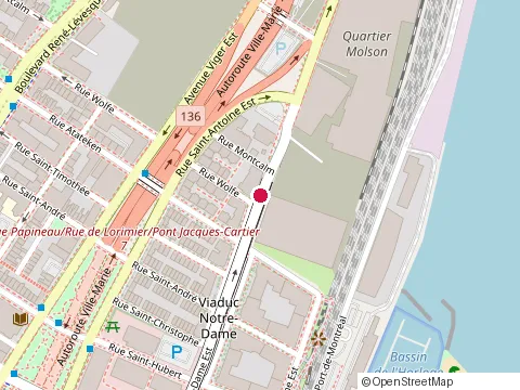 Location of Éts Formation at 1220 Rue Notre-Dame O, Montréal