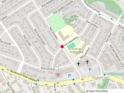 Location of Everest Elementary School at 2280 Rue Laverdière, Québec