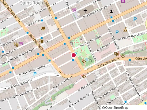 Location of Institut National de la Recherche Scdentifique at 490 Rue de la Couronne, Québec