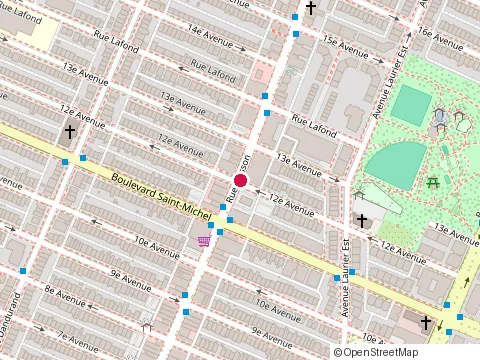 Location of Maison en Gros at 3295 Rue Masson, Montréal