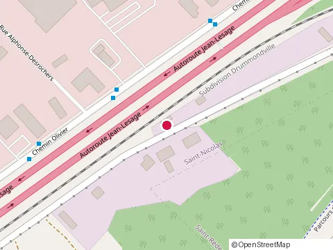 Location of Manac Inc at 1109 Chemin Industriel, Lévis