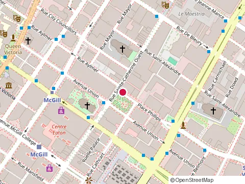 Location of Mandy'S at Rue du R. du Square-Phillips 1241, Montréal