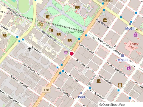 Location of Mcmillan Llp Inc at Sherbrooke West 1000 Rue Sherbrooke O 1000, Montréal