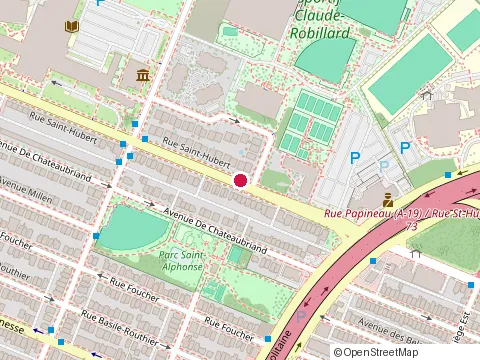 Location of Résidence du Collège Ahuntsic at 8755 St-Hubert, Montréal