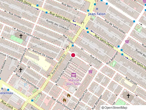 Location of Sushi Shop at 270A place du Marché-du-Nord, Montréal