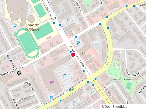 Location of Taco Bell at 4980 des Sources Boul, Pierrefonds