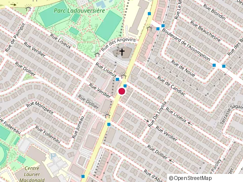 Location of Thai Express Restaurant Montréal at O Smartcentres Montreal Decarie 5510 Rue Jean-Talon, Montréal