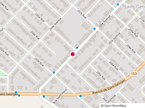 Location of Tissus Natalex at 230 206E Avenue, Saint-Georges