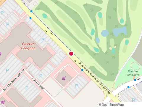 Location of Uqar Lévis Campus at 1595 Boulevard Alphonse-Desjardins, Lévis