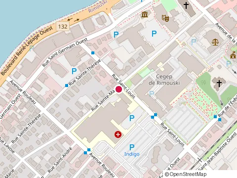 Location of Csn at 124 Rue Sainte Marie, Rimouski