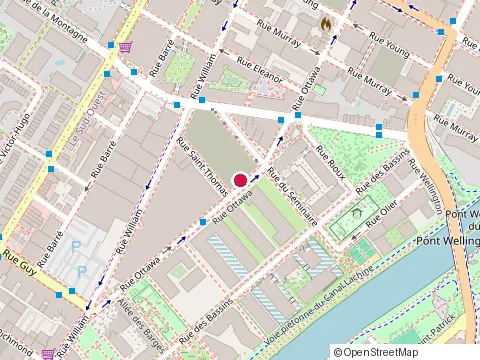 Location of Espace Zoofest at 1564 Rue St-Denis, Montréal