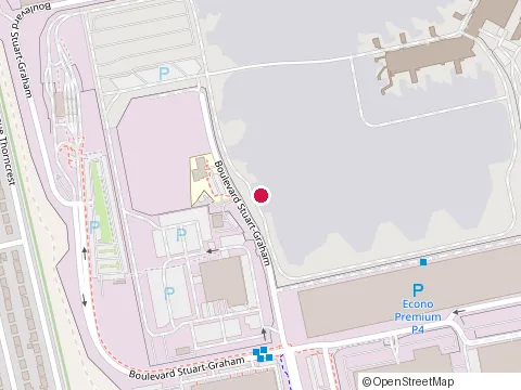 Location of Guérite Charlie Gate at boulevard Stuart-Graham S, Dorval