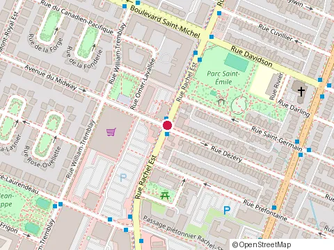 Location of Lofts Angus at 3500 Rachel Est, Montréal